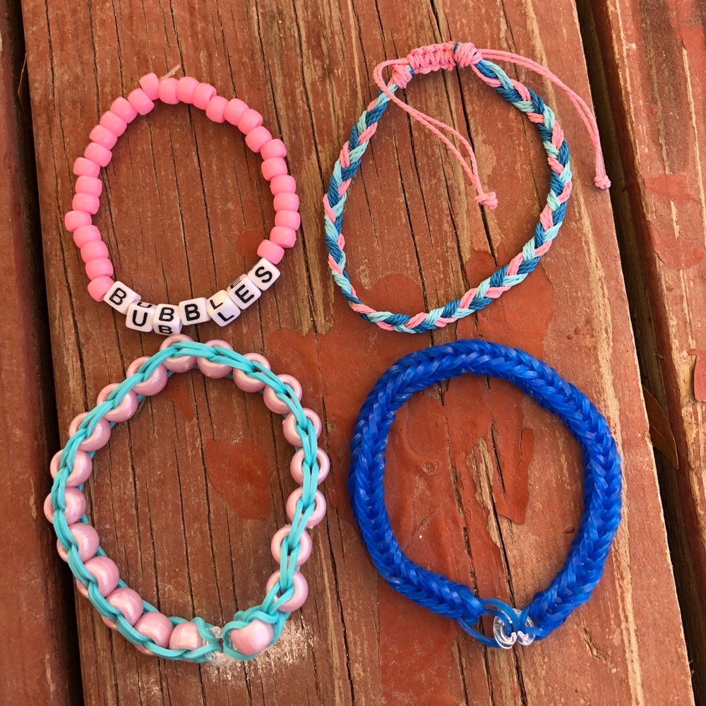 4 Bubbles bracelet set